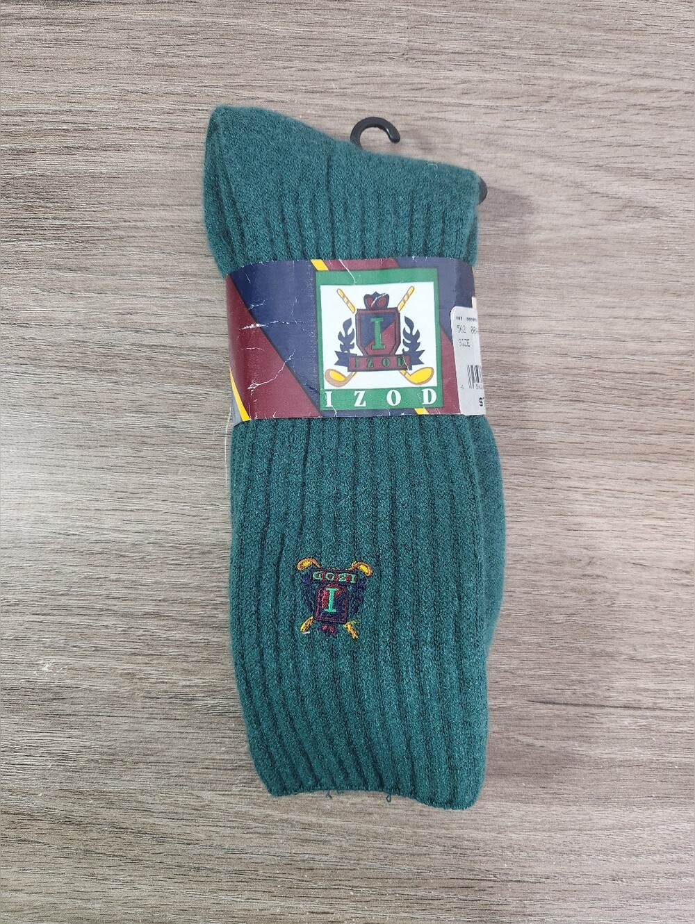 Vintage Mens Embroidered Izod Club Crew Golf Socks